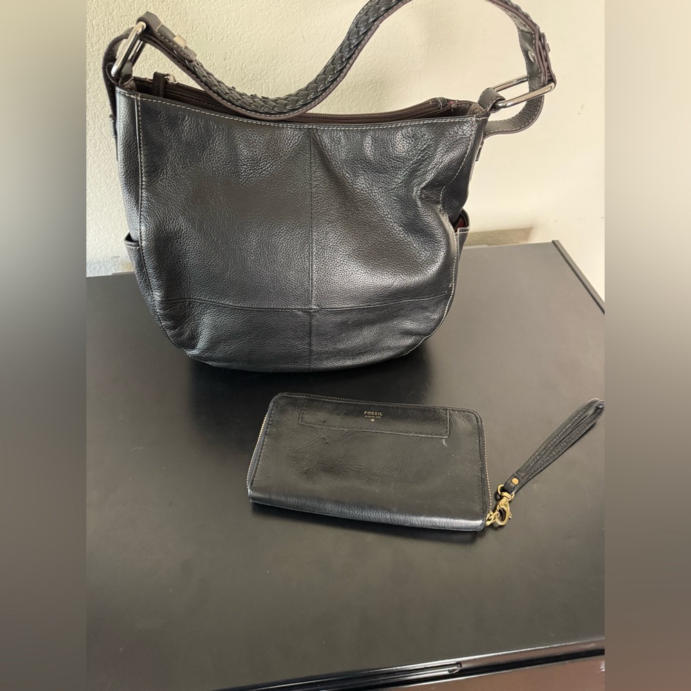 Medium Tignanello hobo bag & fossil wallet